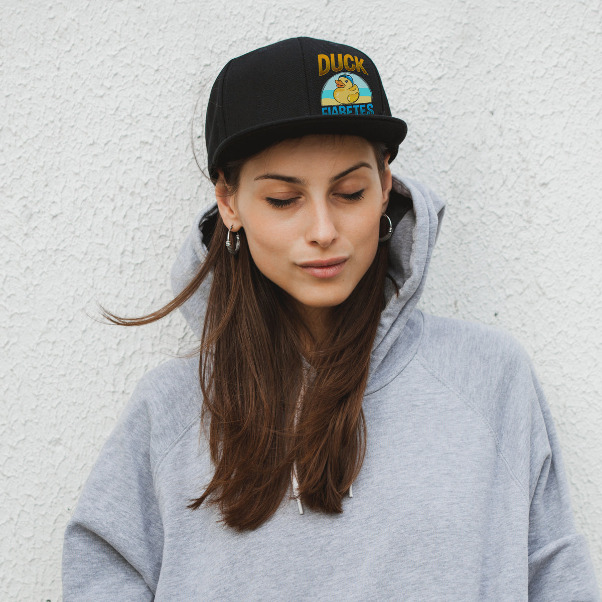 Duck Fiabetes - Black Baseball Hat