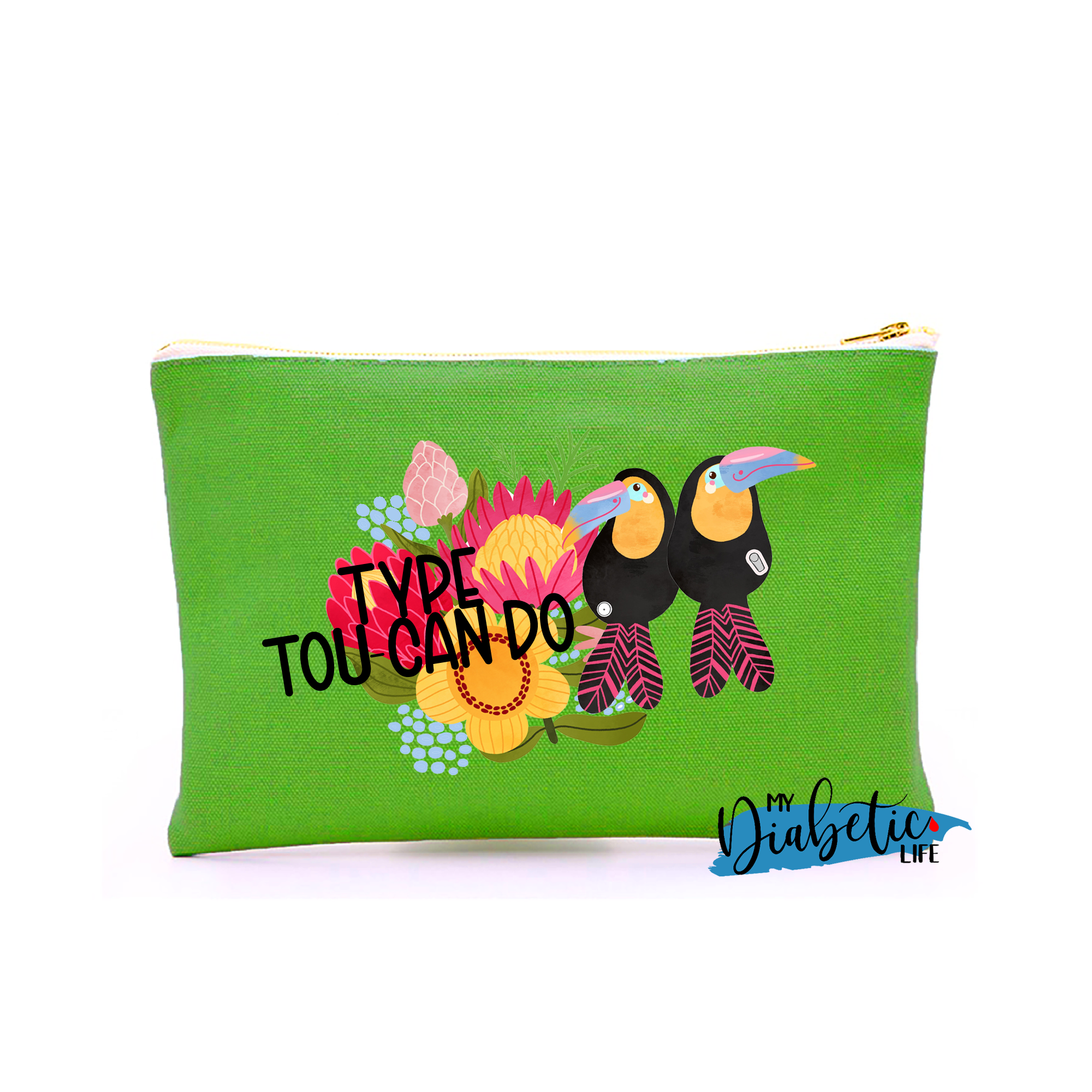 Type tou-can do - Native Blooms - Carry all storage bag