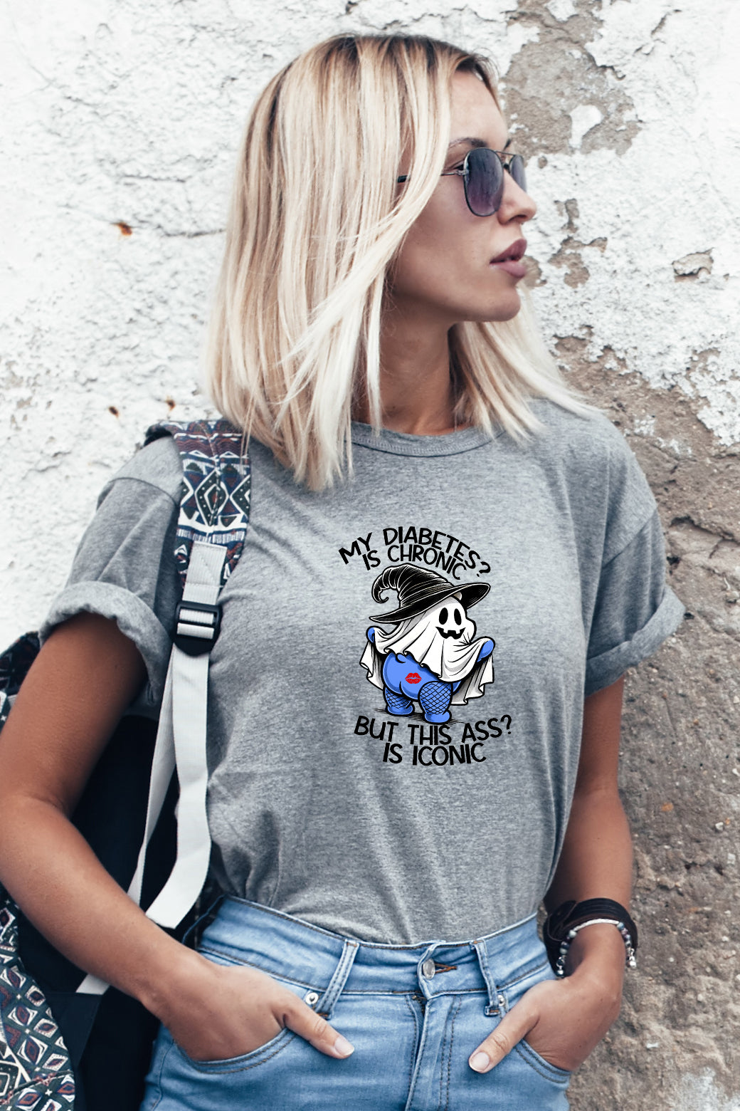 My Diabetes is Chronic, but this ass is iconic - Unisex T-Shirt