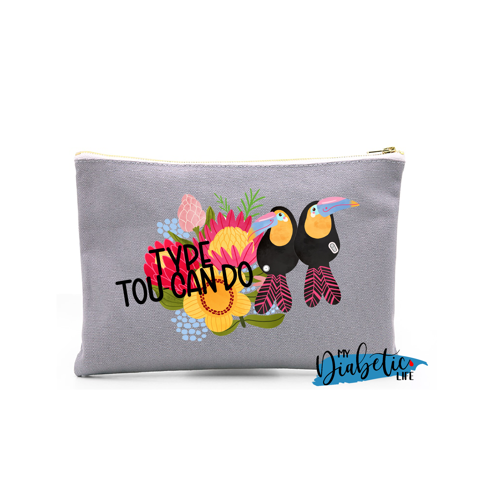 Type tou-can do - Native Blooms - Carry all storage bag