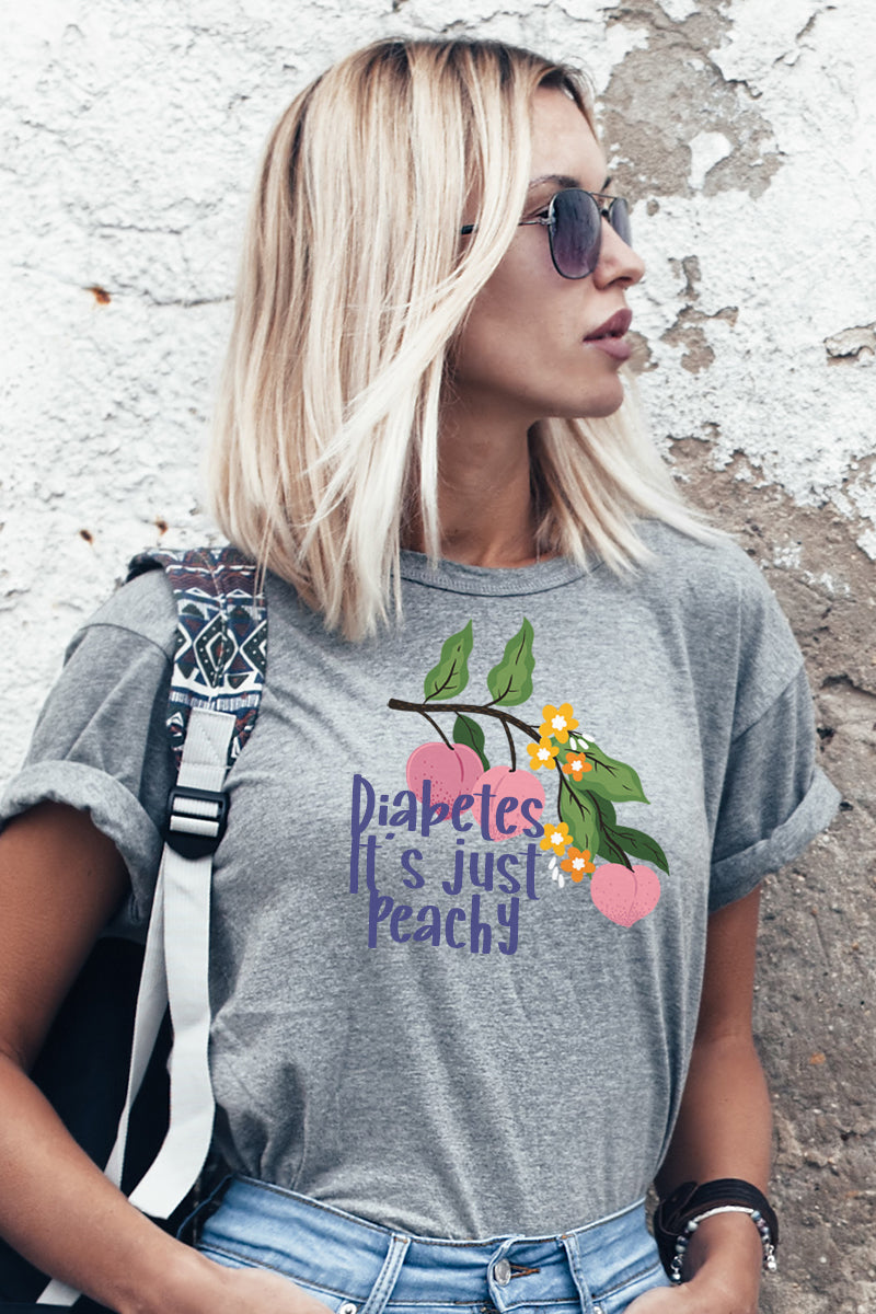 Diabetes, It's just Peachy - Unisex T-Shirt