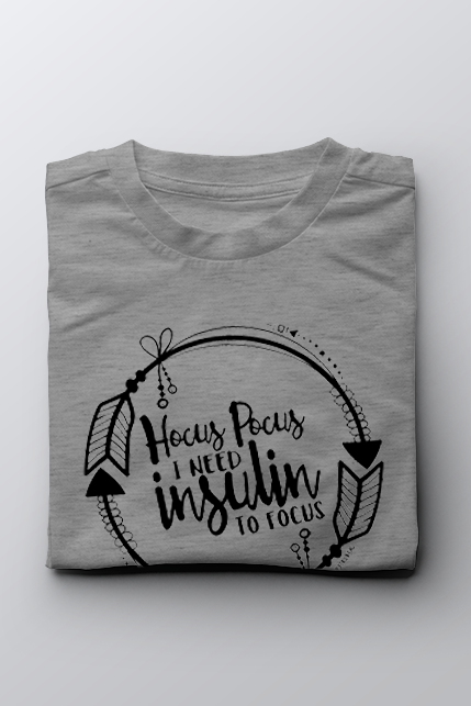 Hocus Pocus, I need insulin to focus - Unisex T-Shirt