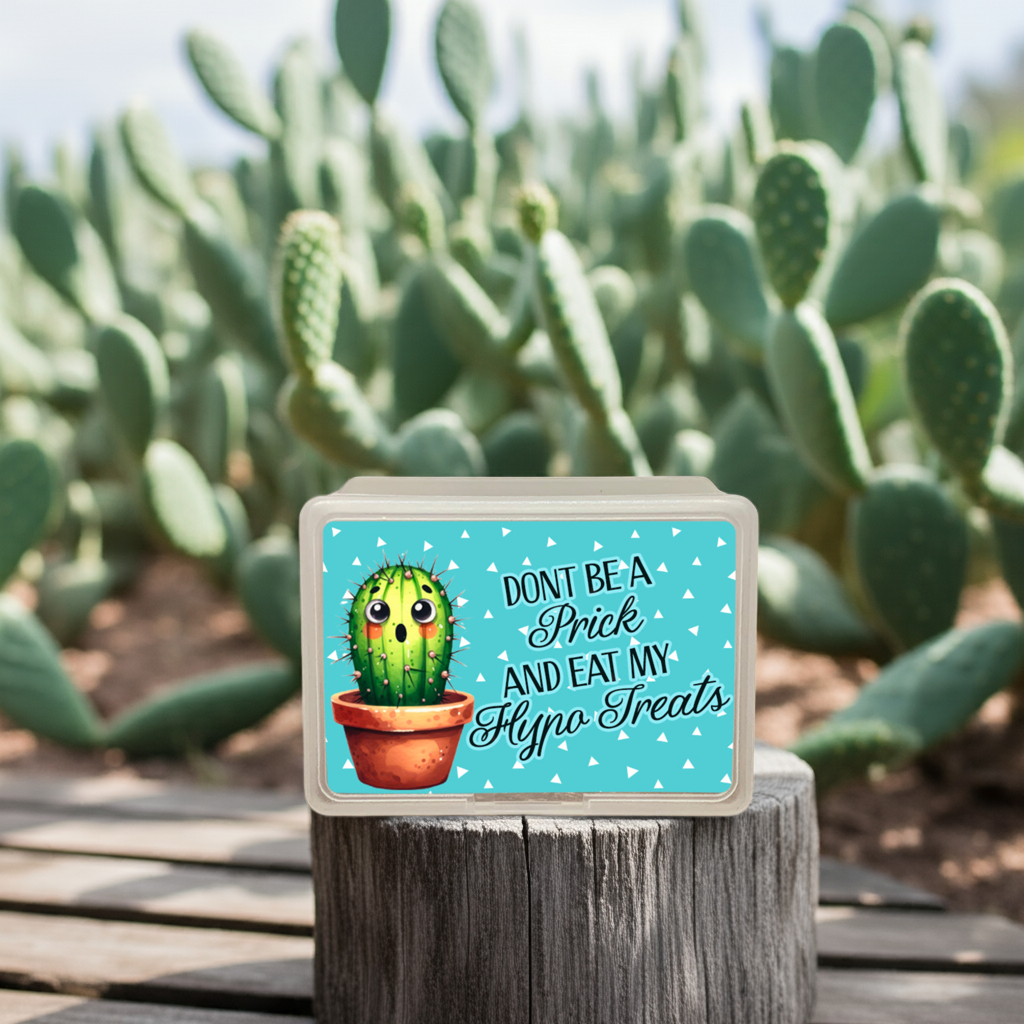 Don't be a Prick and eat my Hypo Treats - Hypo Treat Box