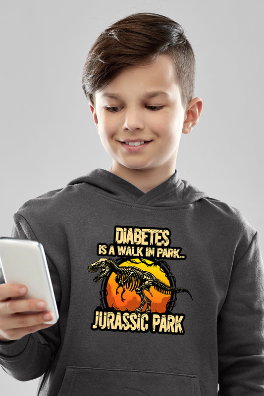 Diabetes is a walk in the park - Unisex Kids Hoodie