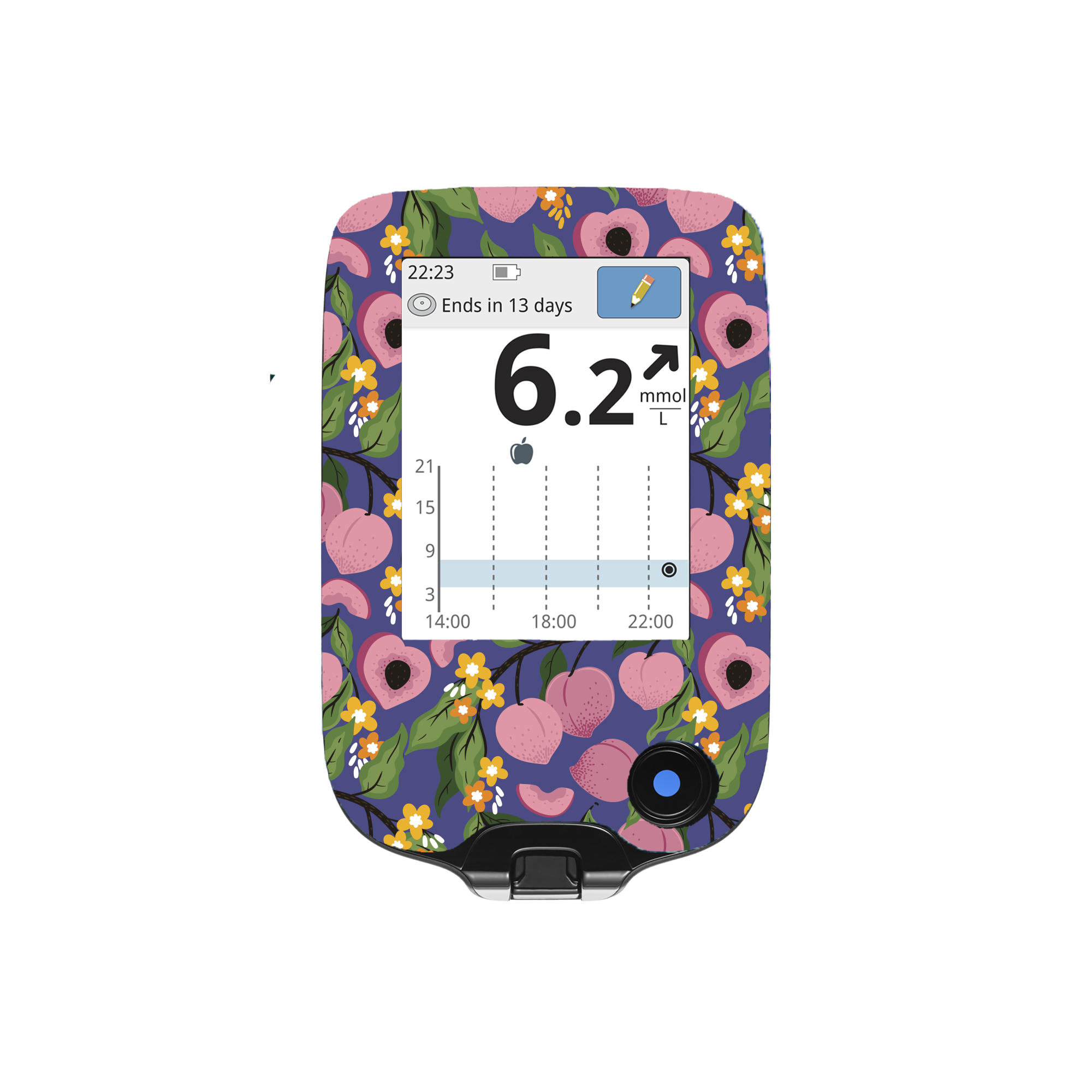 Just Peachy - Freestyle Libre/InsuLinx Meter Sticker