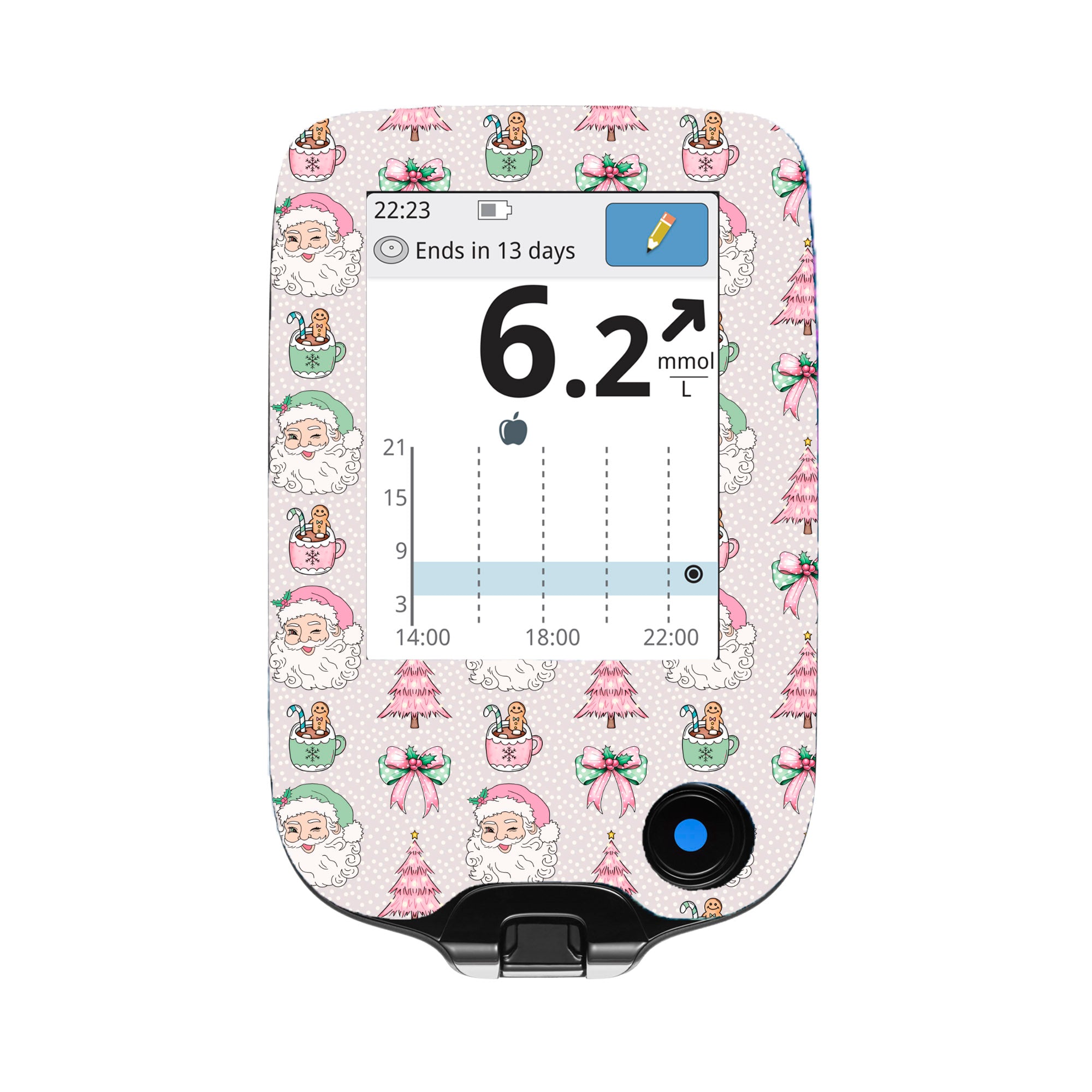 Old Timey Christmas - Freestyle Libre/InsuLinx Meter Sticker
