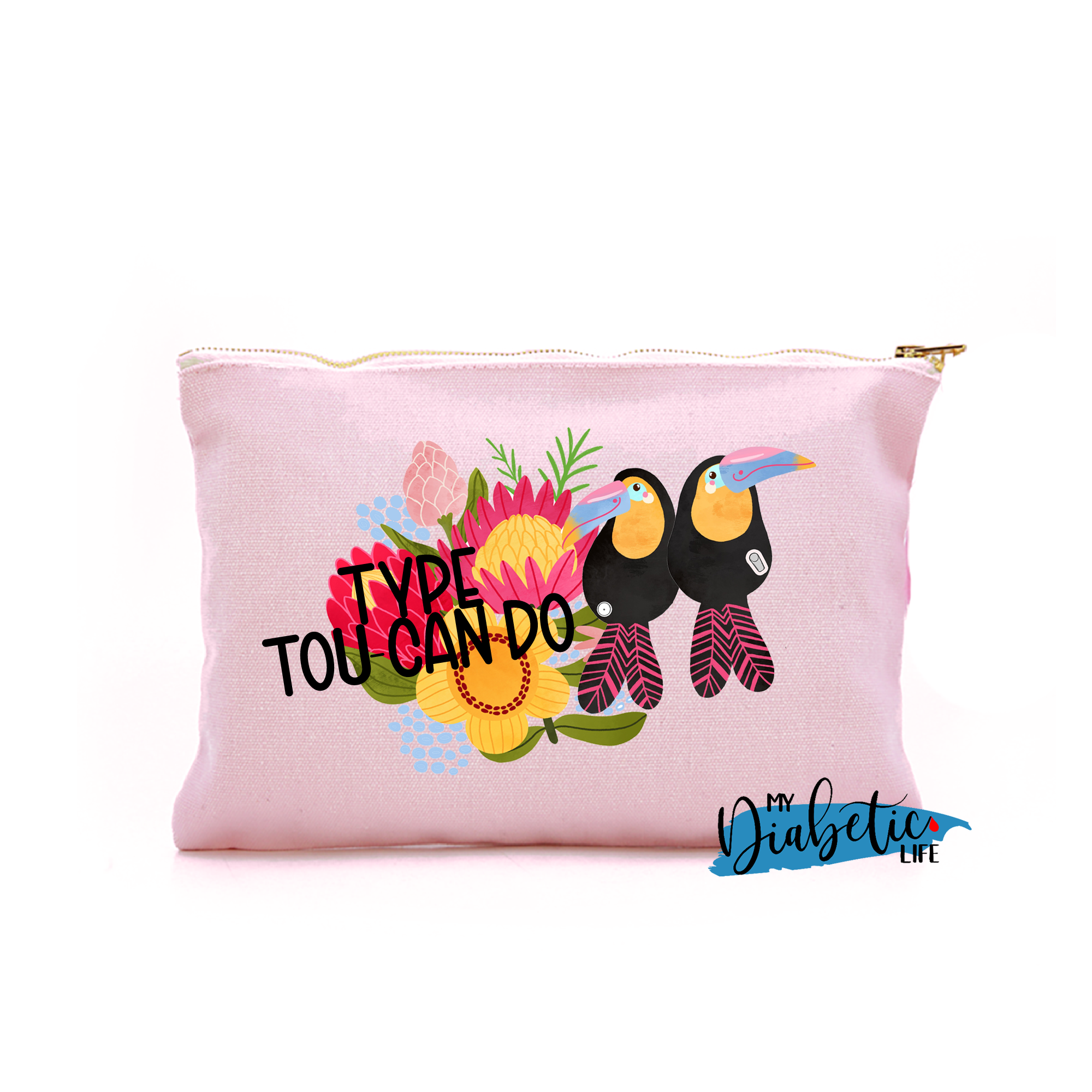 Type tou-can do - Native Blooms - Carry all storage bag