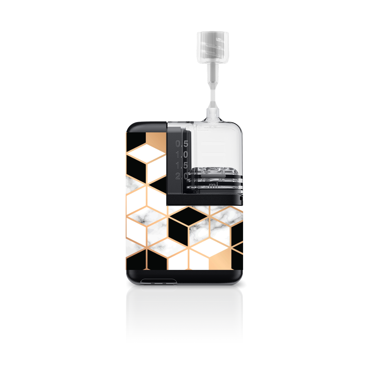 Bronze Marble Geo - Tandem Mobi Pump Sticker