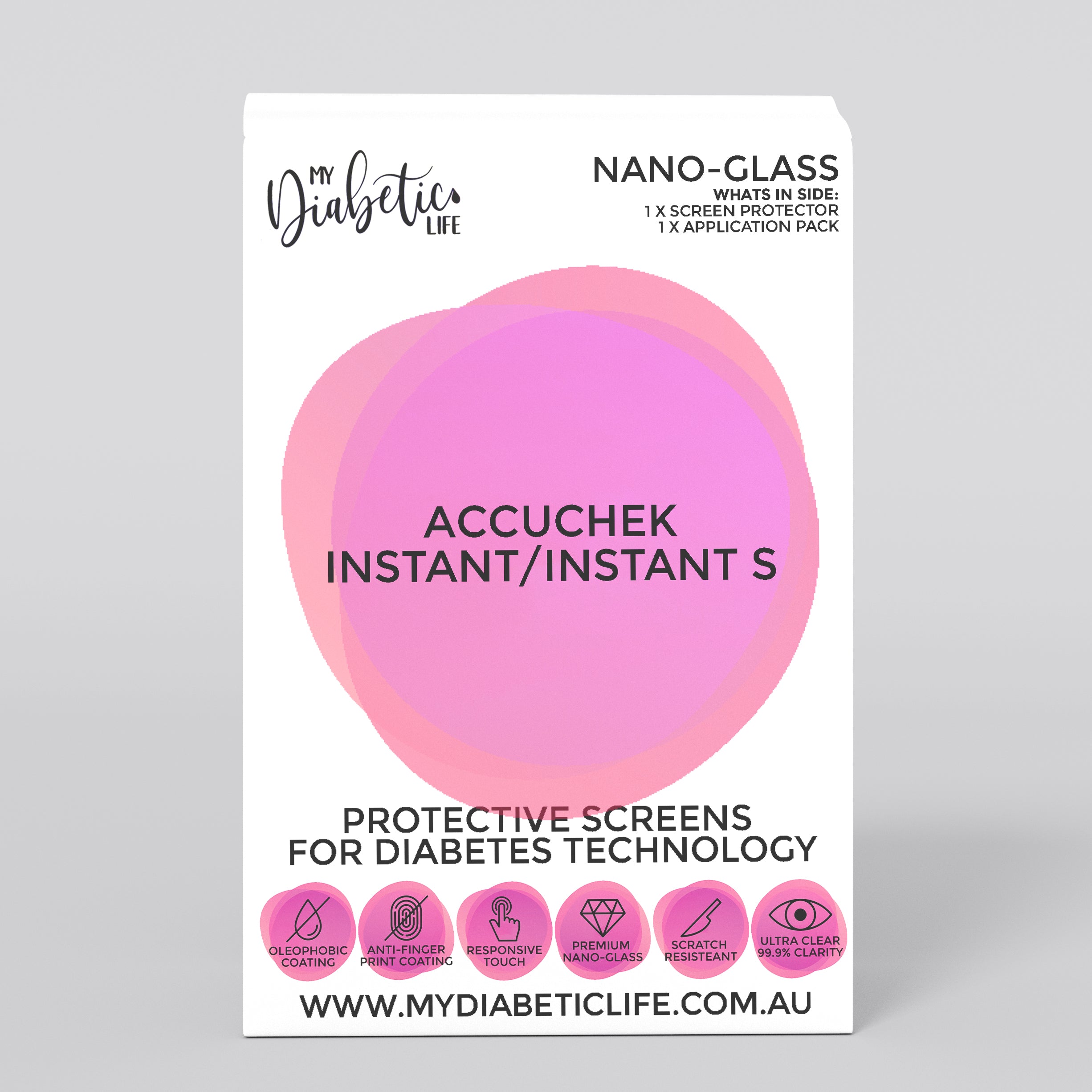 Nano Glass Screen Protector for Accuchek Instant