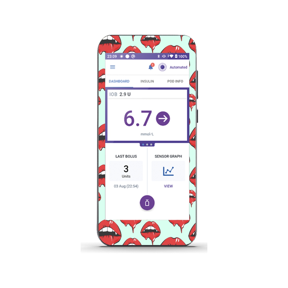 Bite Me - Omnipod 5 Receiver Sticker