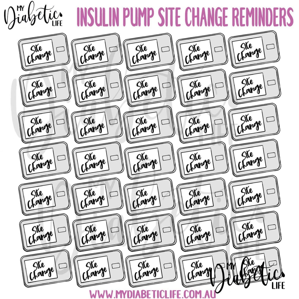 Pump Site Change Ft. Tandem Tslim X2 Stickers