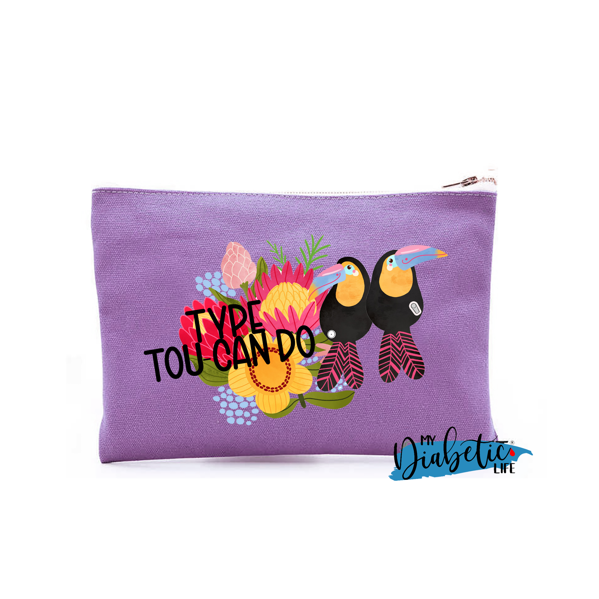 Type tou-can do - Native Blooms - Carry all storage bag