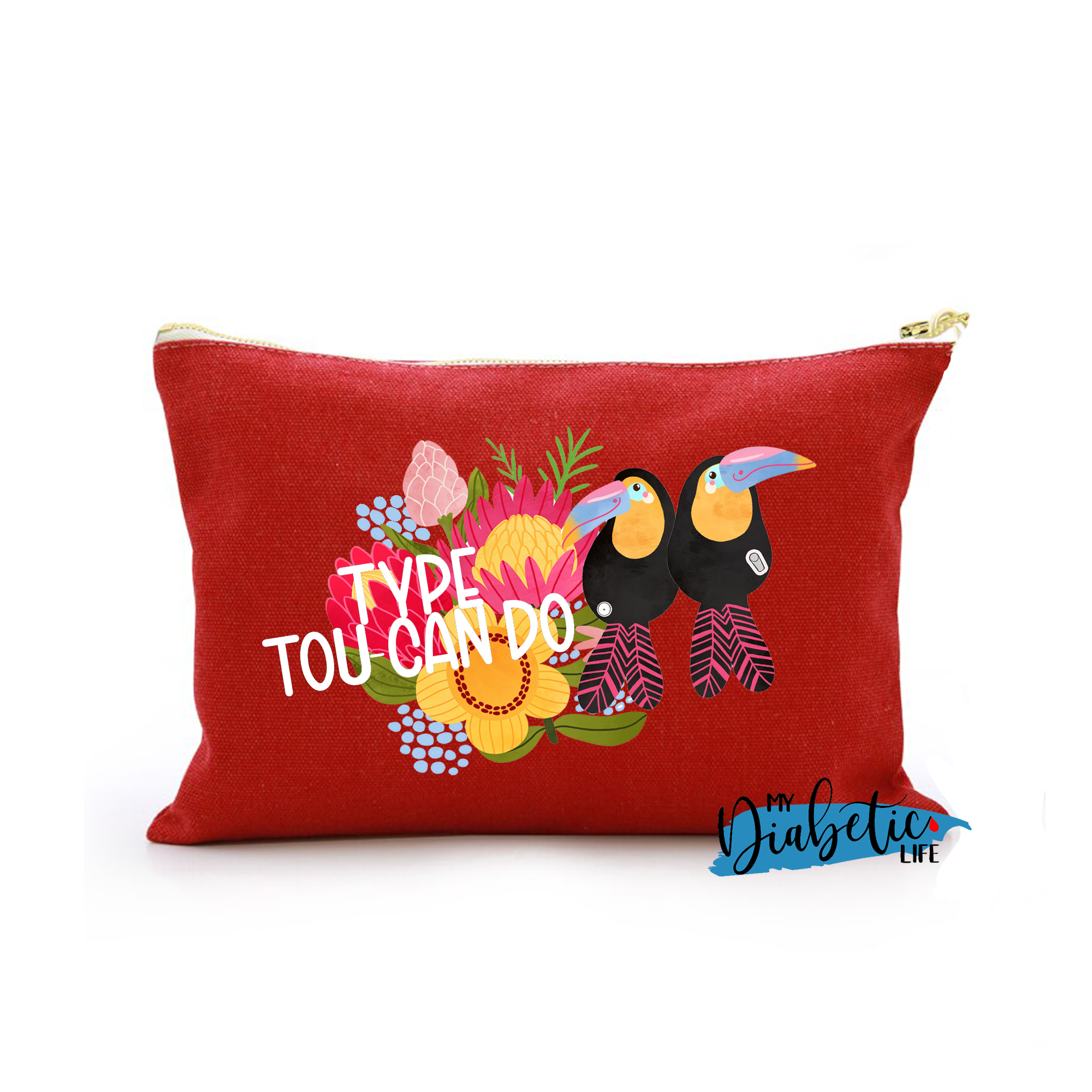 Type tou-can do - Native Blooms - Carry all storage bag