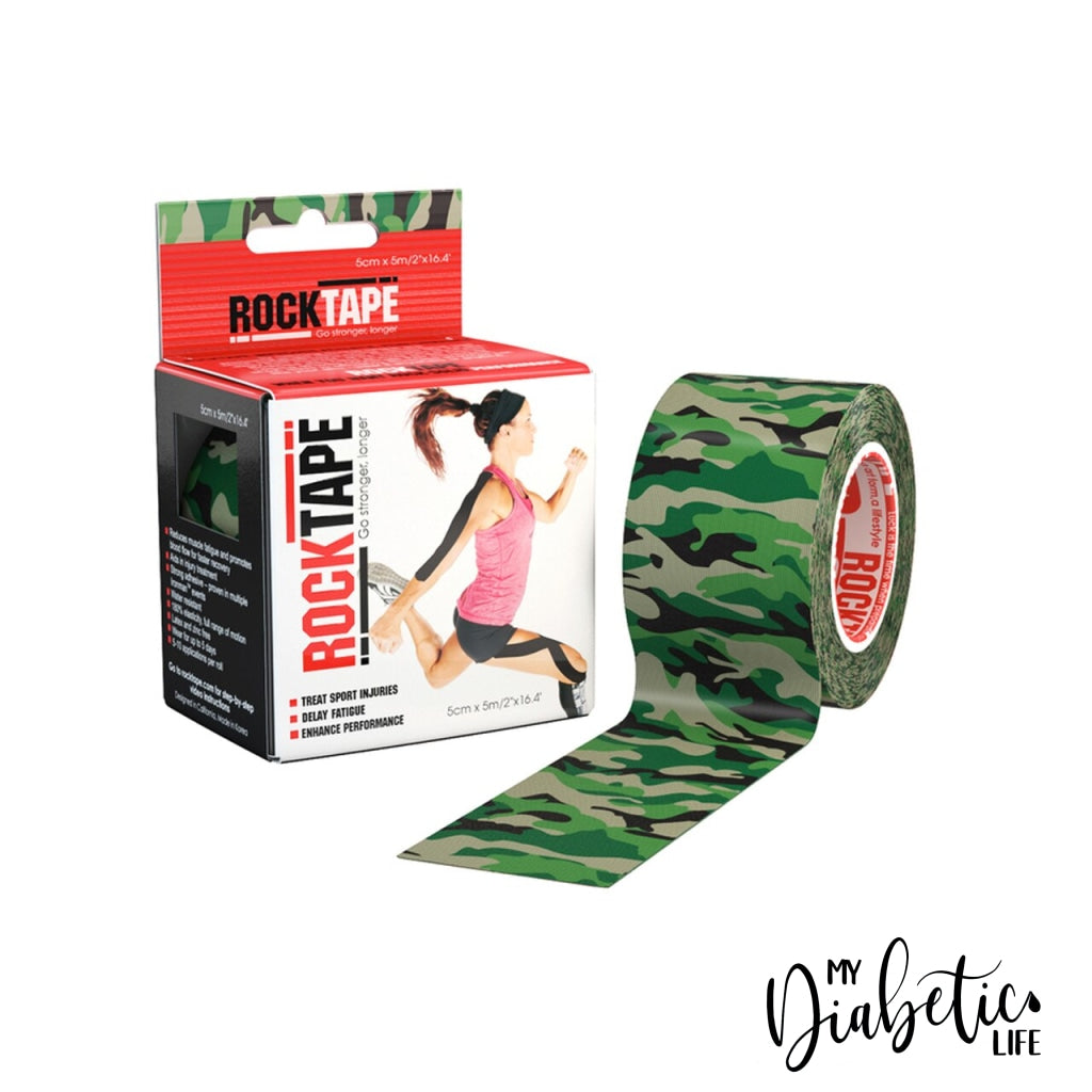 Rock Tape 5M Roll - Camo Green