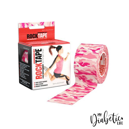 Rock Tape 5M Roll - Camouflage Pink