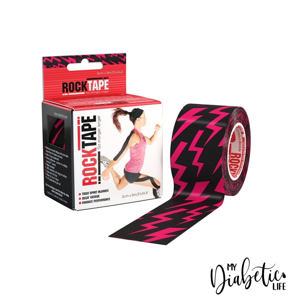 Rock Tape 5M Roll - Pink Lightning