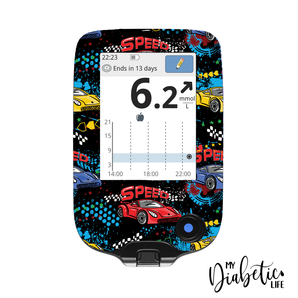 Speed Racer - Freestyle Libre/Insulinx Meter Sticker Freestyle Libre