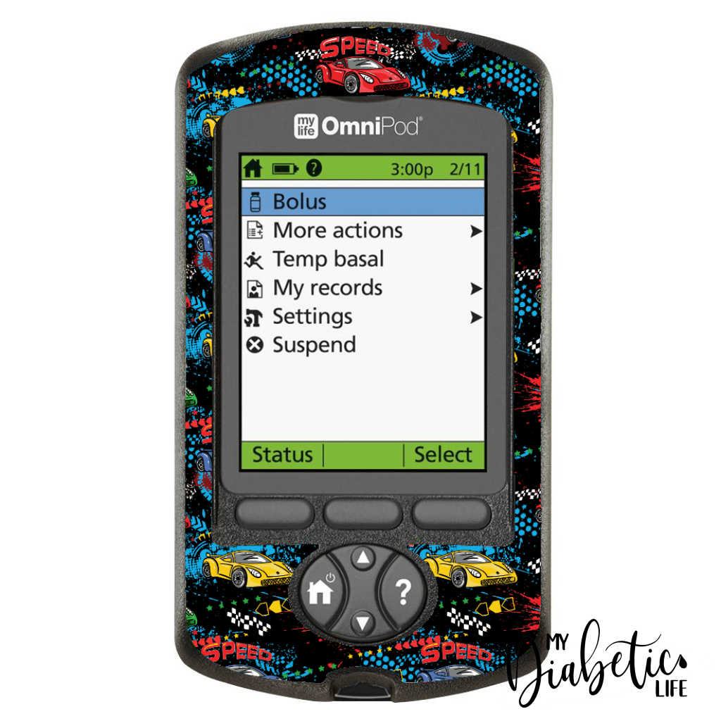 Speed Racer - Omnipod Pdm Sticker