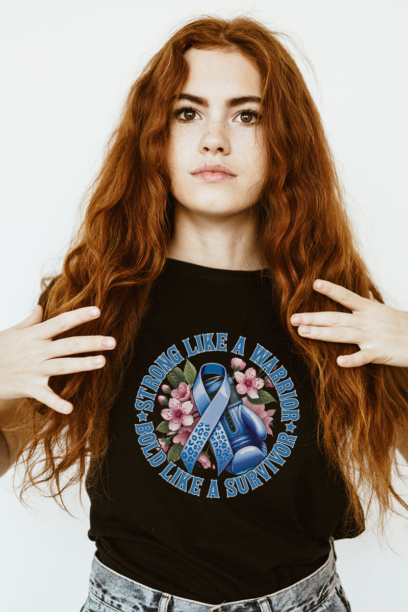 Strong like a Warrior, Bold Like a Survivor - Unisex T-Shirt