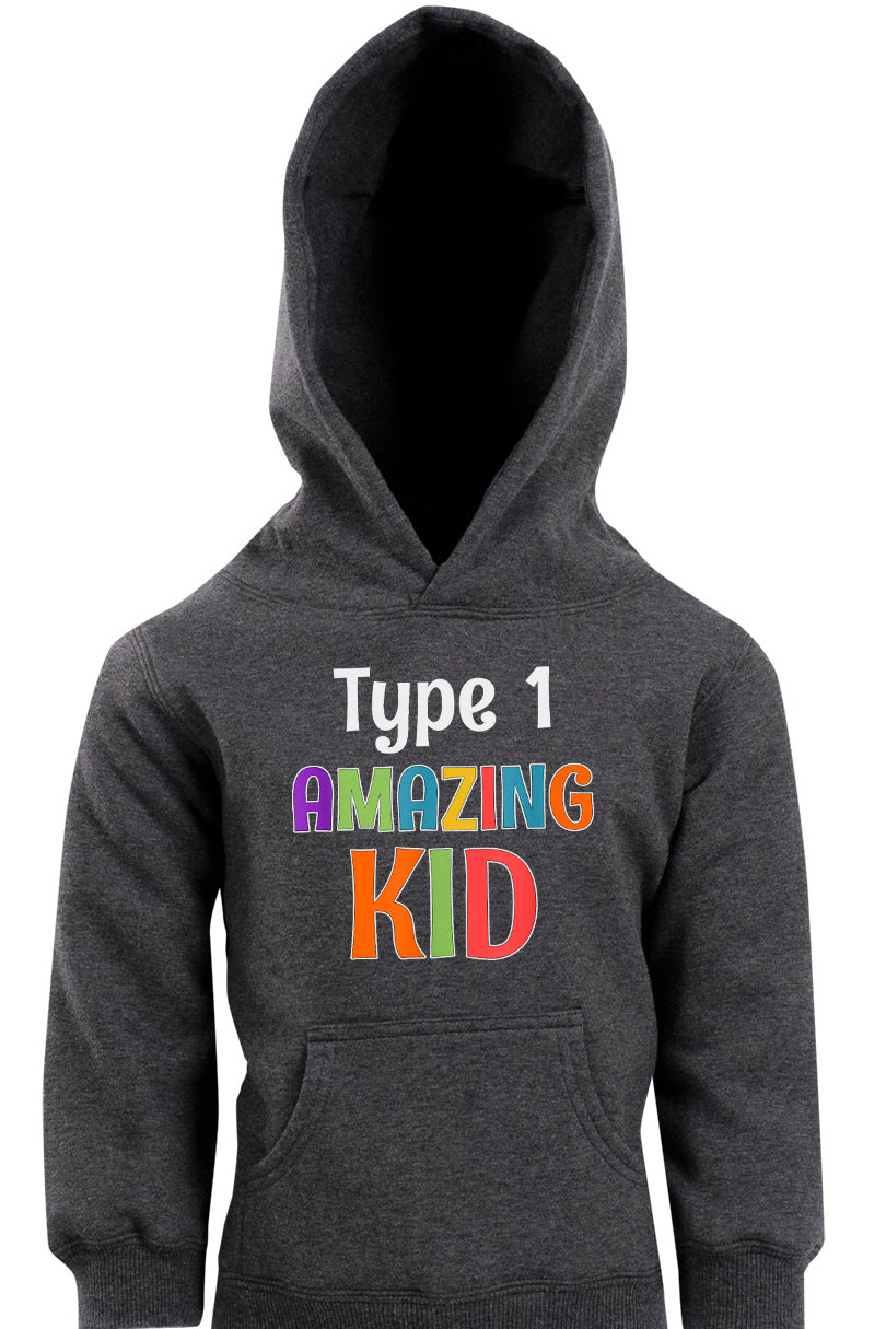 Type 1 Amazing Kid- Unisex Kids Hoodie