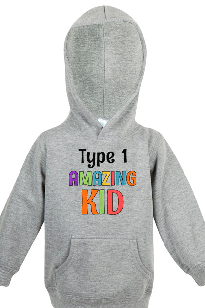 Type 1 Amazing Kid- Unisex Kids Hoodie