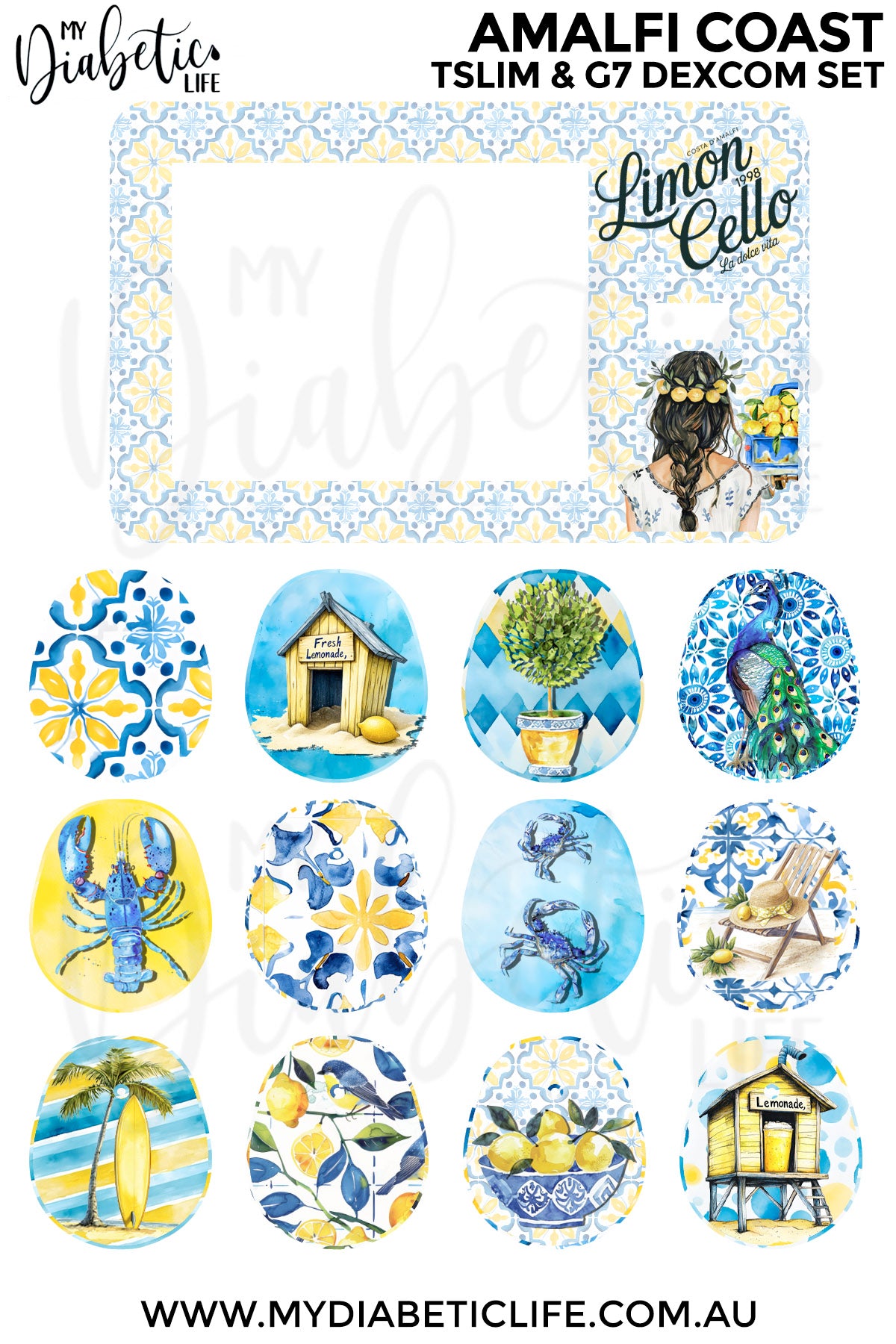 Amalfi Coast - Tandem tSlim pump  + (12) g7 Dexcom set