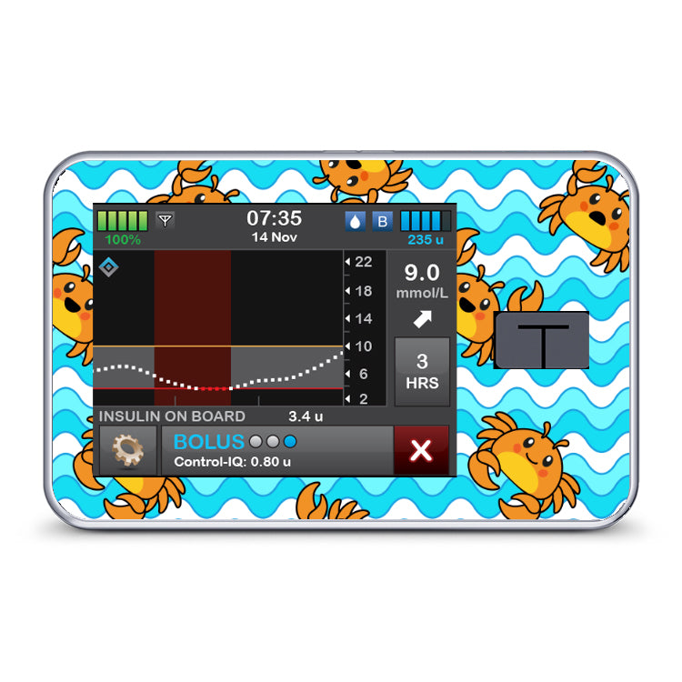 I'm a Crab - Tandem T:slim X2 Pump Sticker