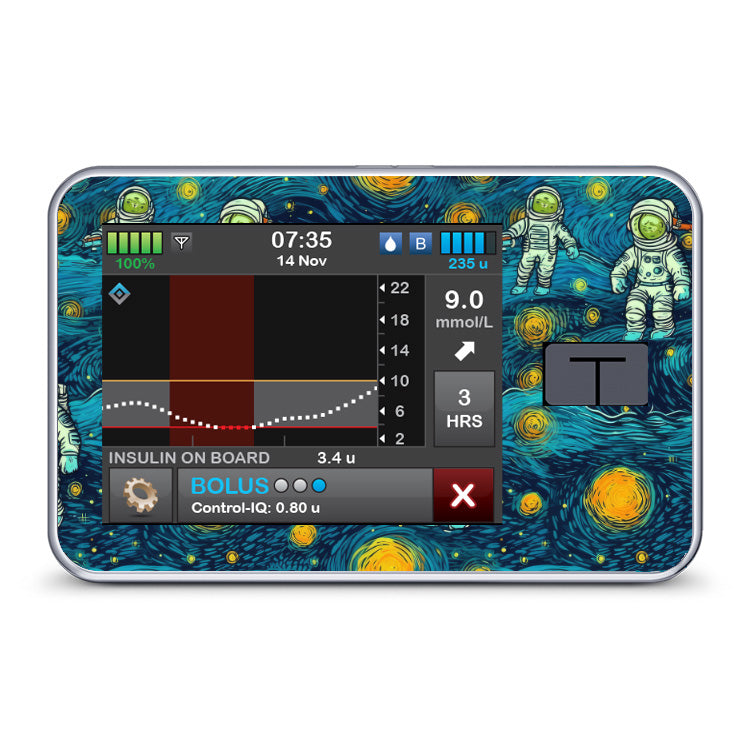 Intergalactic - Tandem T:slim X2 Pump Sticker