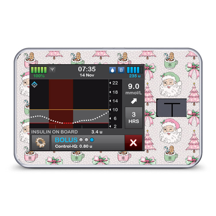 Old Timey Christmas - Tandem T:slim X2 Pump Sticker