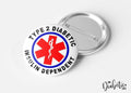 Type 2 Diabetic Alert Badge - 32Mm Magnet Or Badge/Magnet