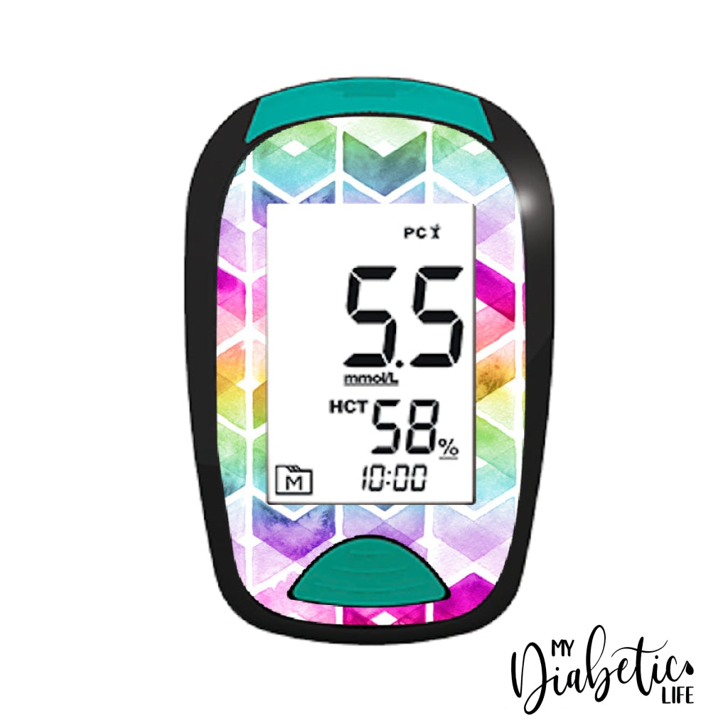 Watercolour Chevrons - Lifesmart Two Plus Sticker Lifesmart Twoplus