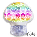 Watercolour Chevrons - Medtronic Enlite Sticker
