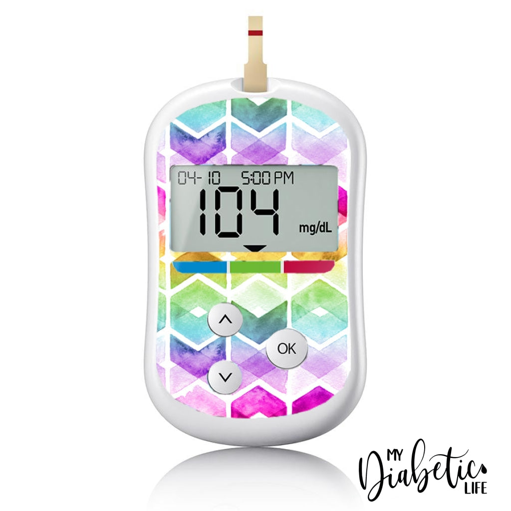 Watercolour Chevrons - Onetouch Verio Flex Sticker One Touch