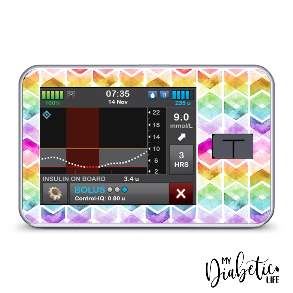 Tandem T:Slim X2 Pump Stickers by My Diabetic Life – MyDiabeticLife
