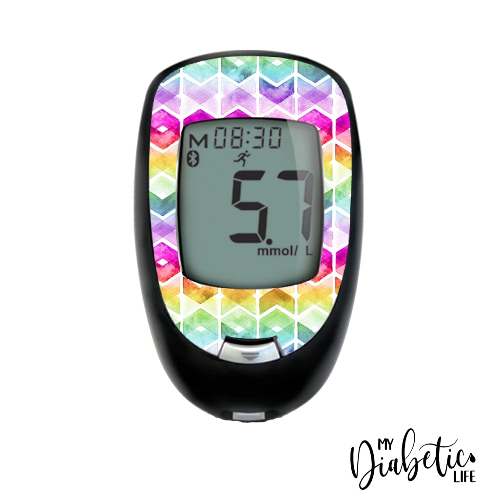 Watercolour Chevrons - True Metrix Air