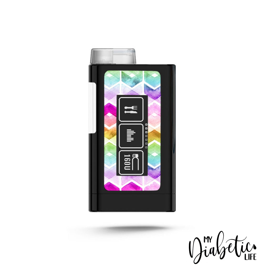 Watercolour Chevrons - Ypsopump Pump Sticker