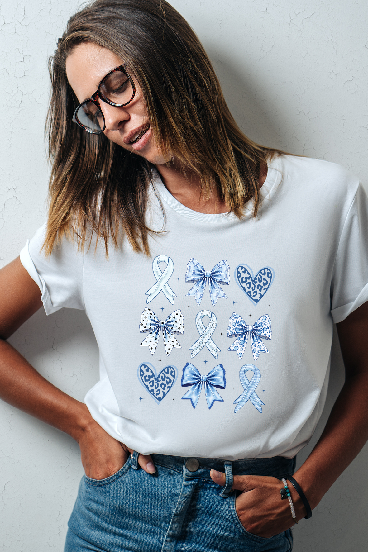 Diabetes Ribbons & Bows - Unisex T-Shirt