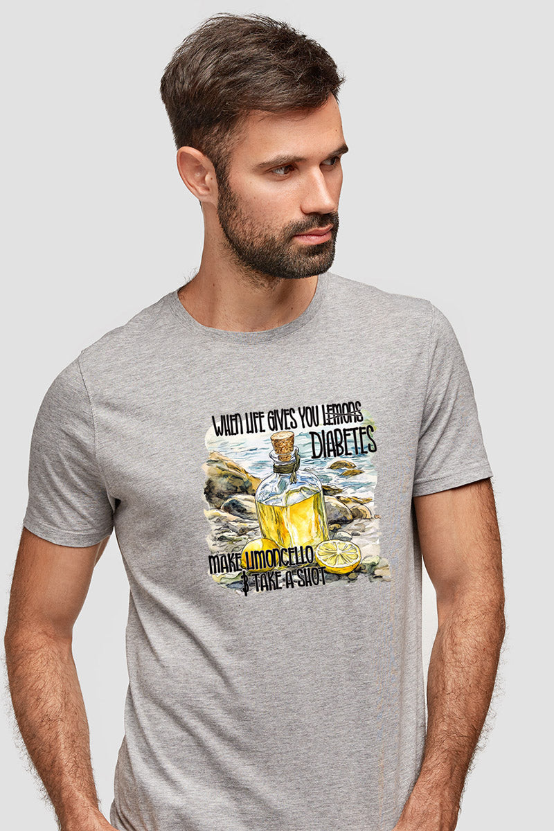 When Life gives you Lemons *diabetes*, make limoncello and take a shot - Unisex T-Shirt