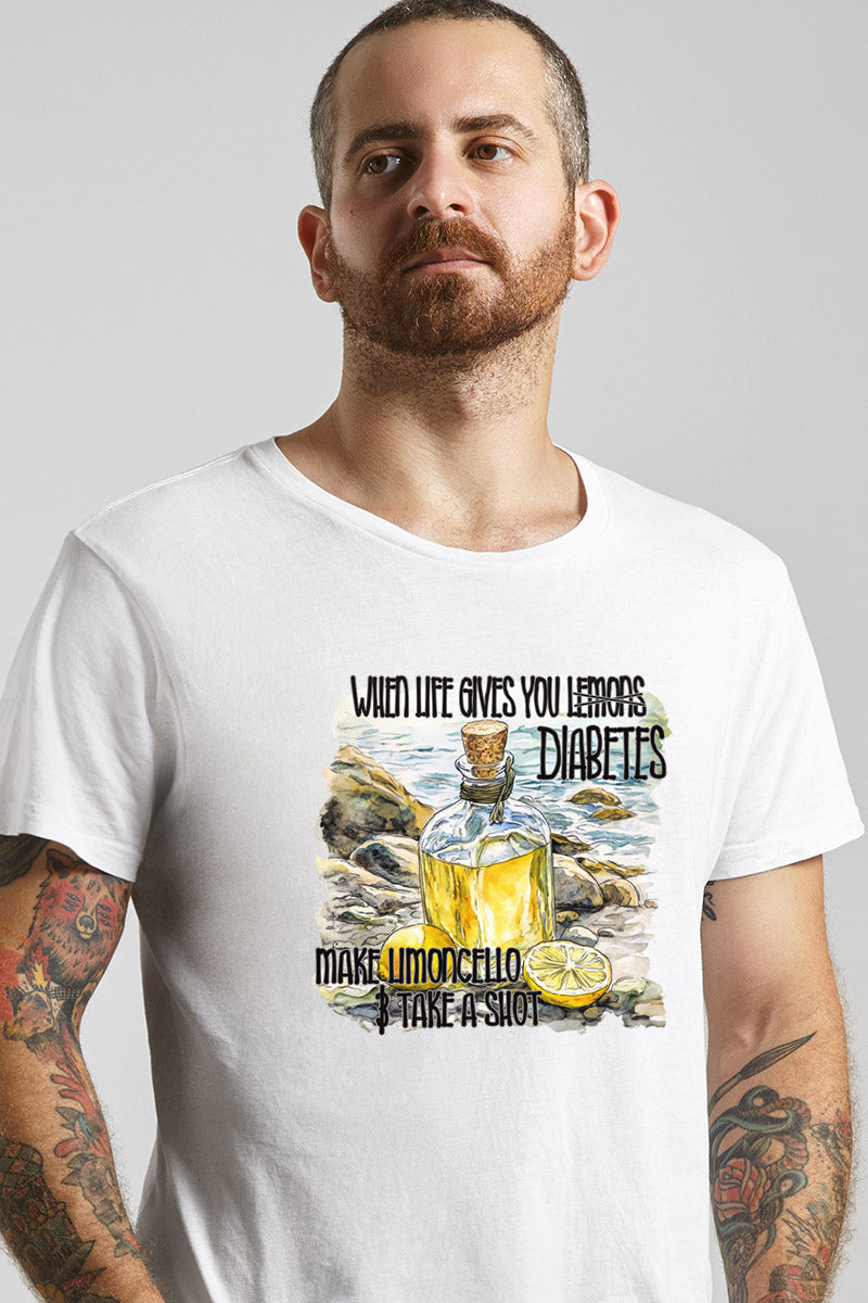 When Life gives you Lemons *diabetes*, make limoncello and take a shot - Unisex T-Shirt