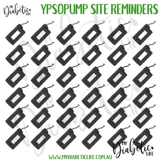 Ypsopump Site Change Reminder Stickers For Planners