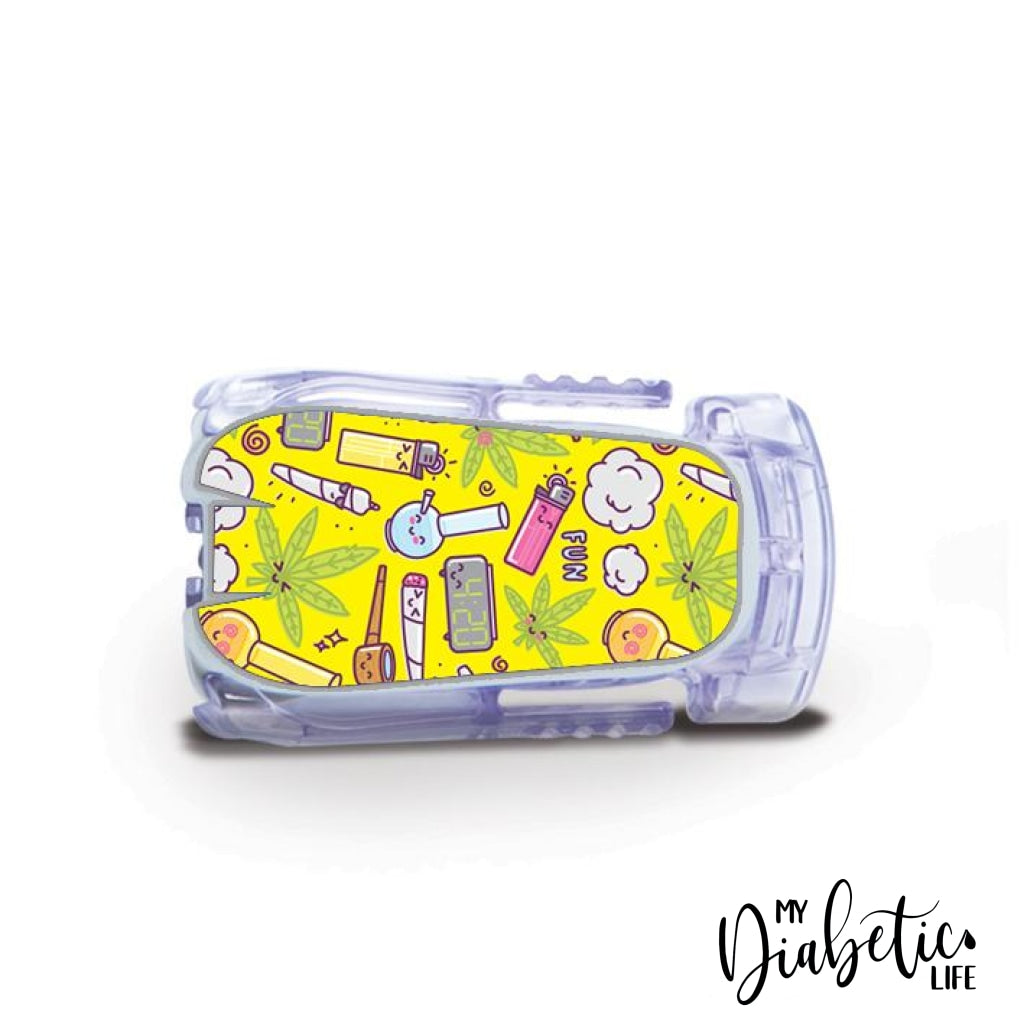 420 & Zzzz- Dexcom Transmitter G5 Peel Skin And Decal Cgm Sticker One G4/g5