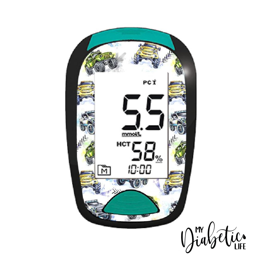 4X4 Muddy - Lifesmart Two Plus Peel Skin And Decal Glucose Meter Sticker Twoplus