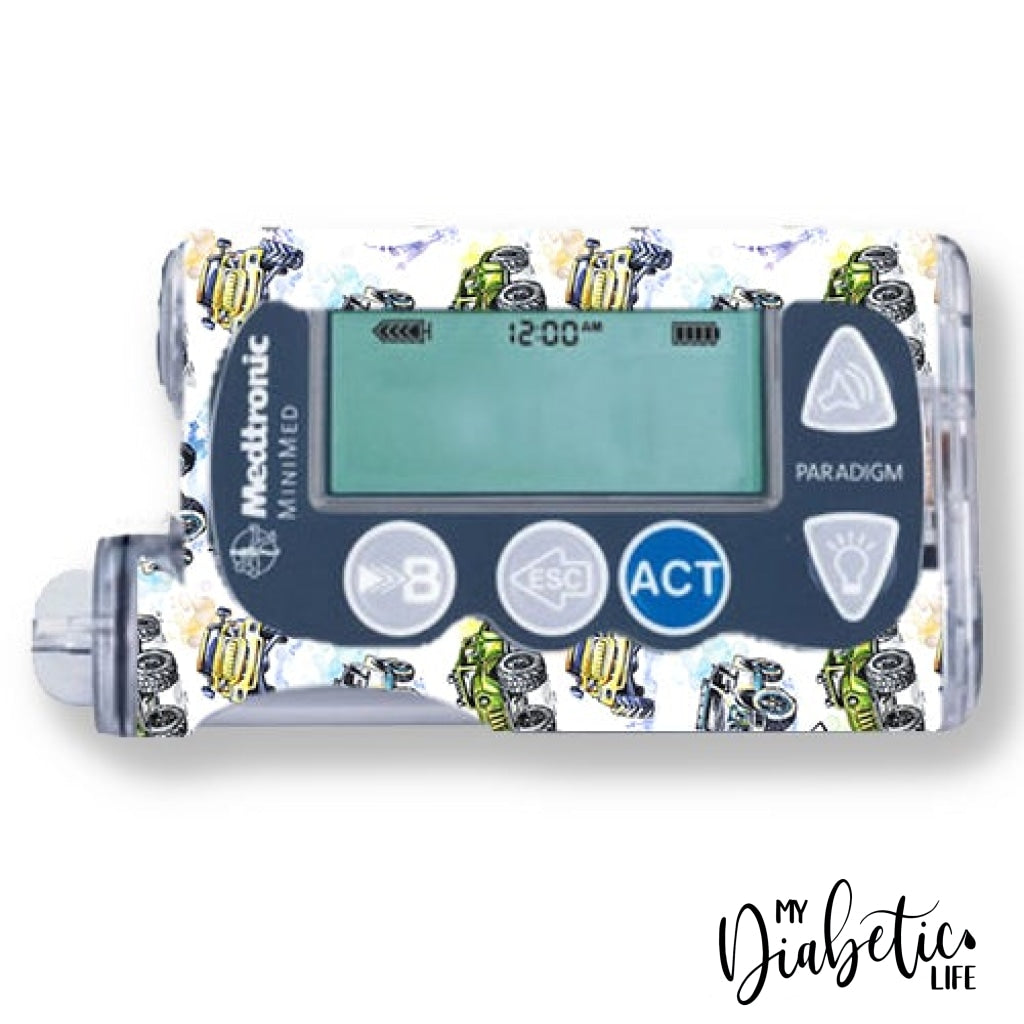 4X4 Muddy - Medtronic Paradigm Series 7 Skin And Decal Insulin Pump Sticker