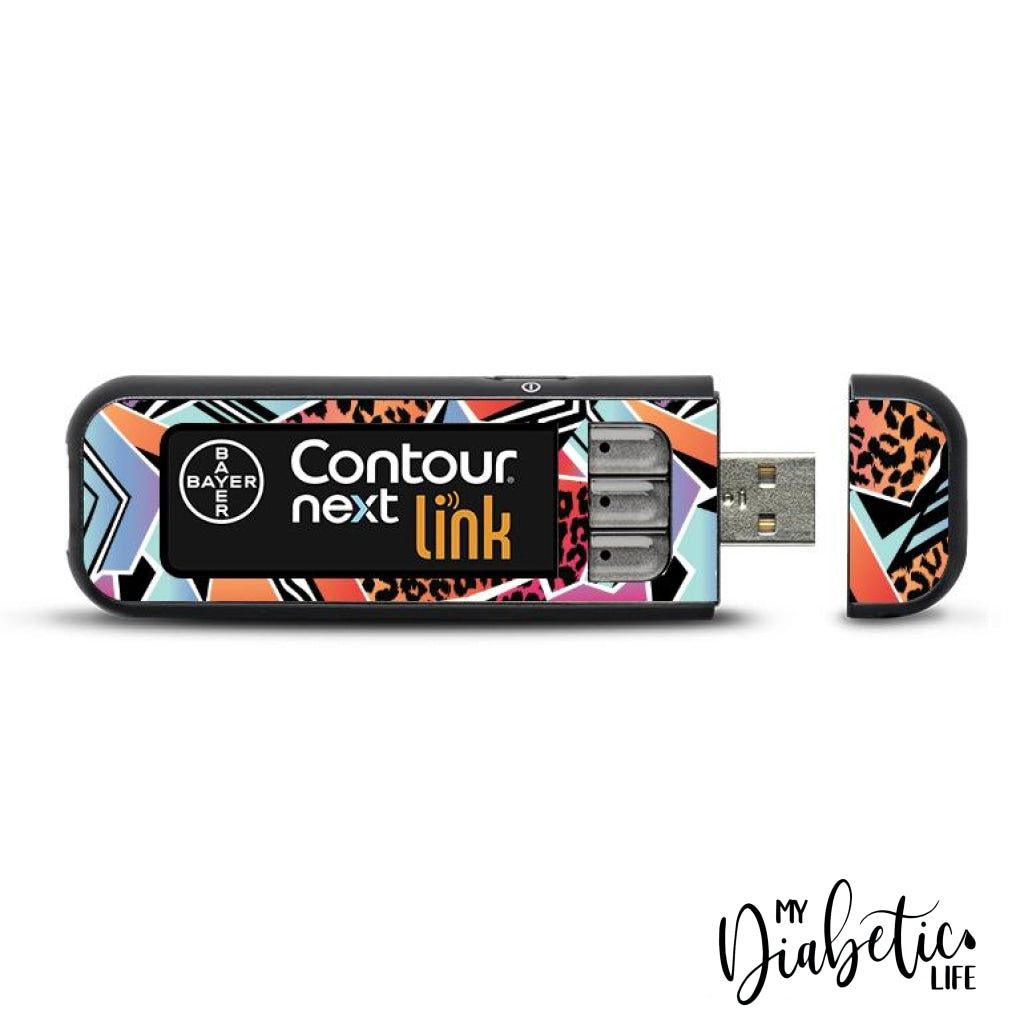 80s Baby  - Contour Next Link USB Peel, skin and Decal, Glucose meter sticker - MyDiabeticLife