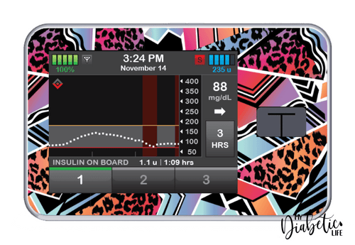80s Baby - Tandem Tslim x2 Pump Peel, skin and Decal, insulin pump sticker - MyDiabeticLife