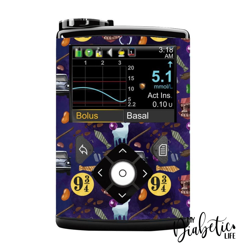 9 And 3 Quarters - Medtronic Pump (630/640/670/770) Sticker Full Cover W/clip 630/640/670