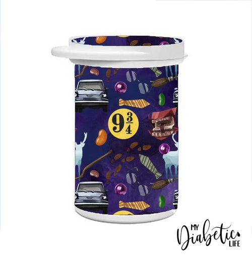9 And 3 Quarters - Test Strip Canister Sticker Fits Contour Next Freestyle Lite Glucokey Rightest