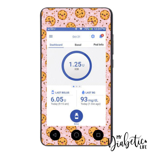 All For The Cookies - Omnipod Dash Sticker
