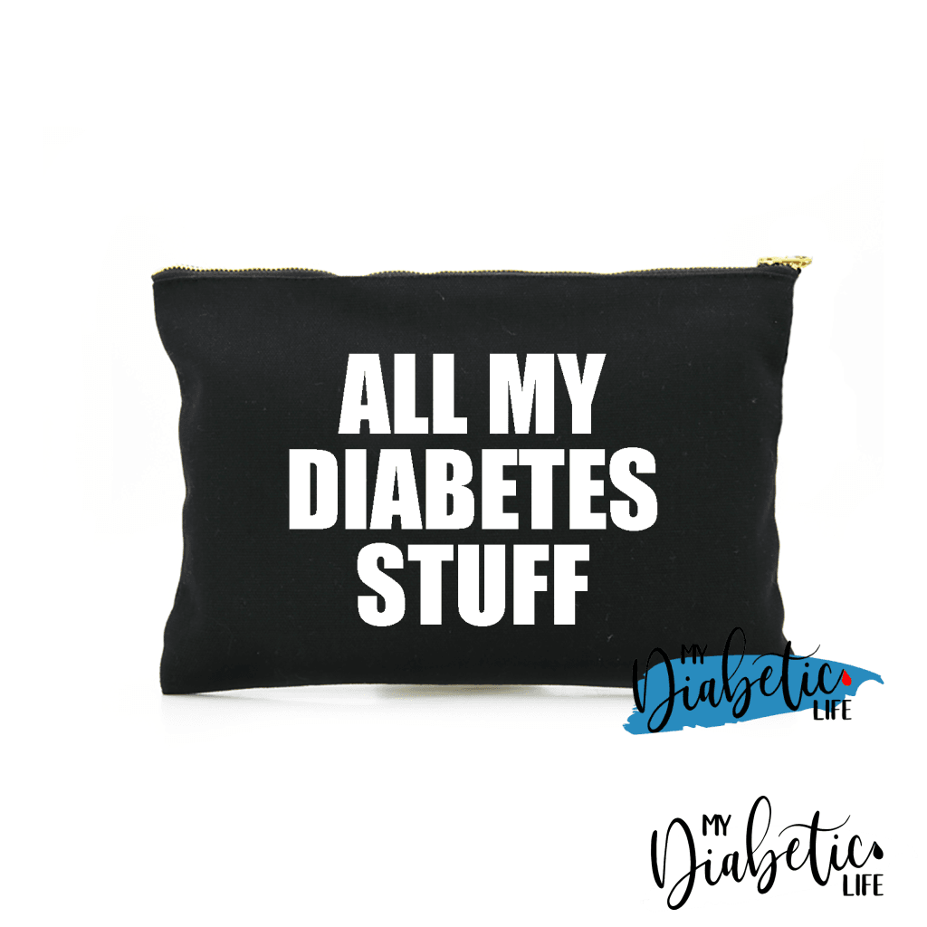 All my diabetes stuff - Insulin test kit bag, diabetes accessories, storage bag for medication - MyDiabeticLife