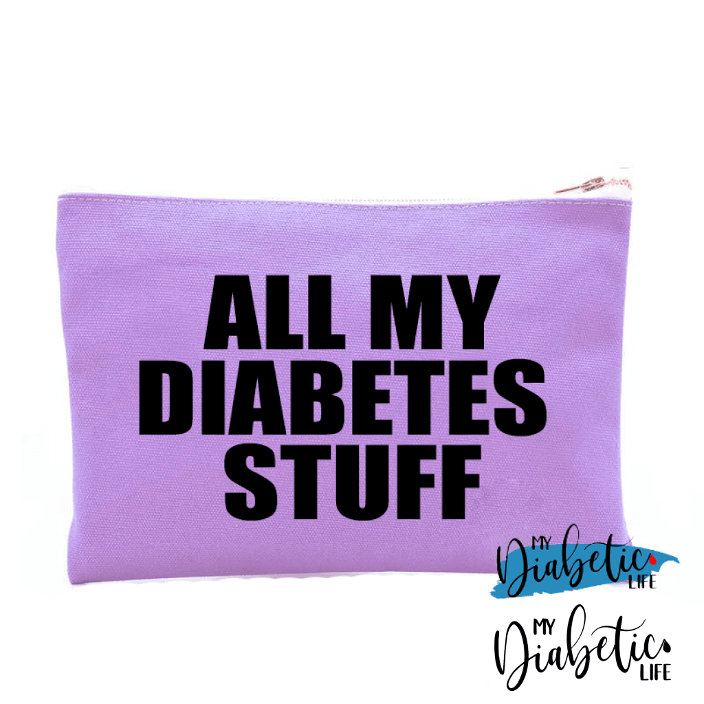 All my diabetes stuff - Insulin test kit bag, diabetes accessories, storage bag for medication - MyDiabeticLife